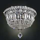 Allegri Betti 12&quot; Wide Chrome Crystal Ceiling Light