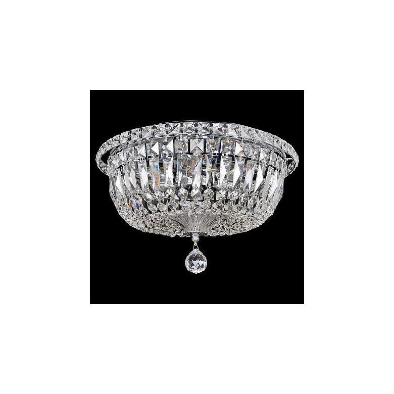 Image 1 Allegri Betti 14 inch Wide Chrome Crystal Ceiling Light