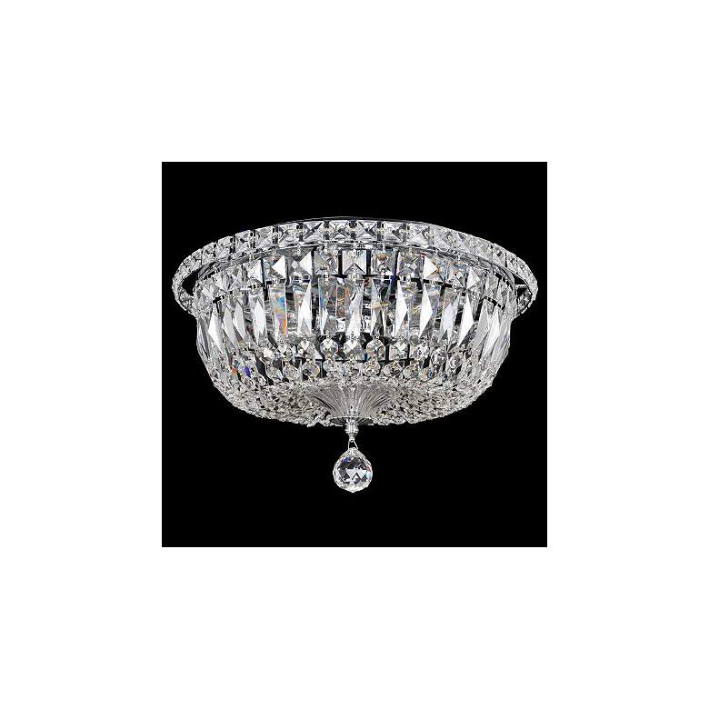 Image 1 Allegri Betti 14" Wide Chrome Crystal Ceiling Light