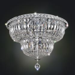 Allegri Betti 18&quot; Wide Chrome Crystal Ceiling Light