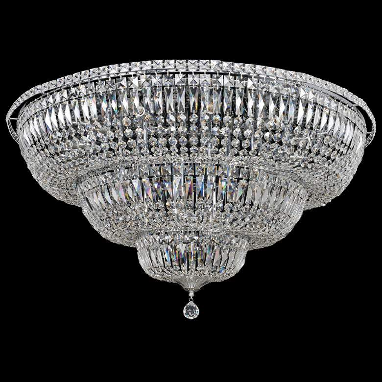 Image 1 Allegri Betti 36 1/2" Wide Chrome Crystal Ceiling Light