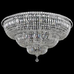 Allegri Betti 36 1/2&quot; Wide Chrome Crystal Ceiling Light
