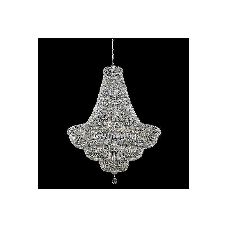 Image 1 Allegri Betti 36" Wide Chrome Crystal Pendant Light