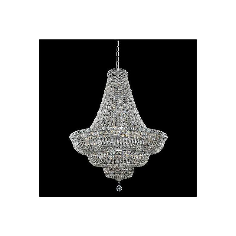 Image 1 Allegri Betti 36 inch Wide Chrome Crystal Pendant Light