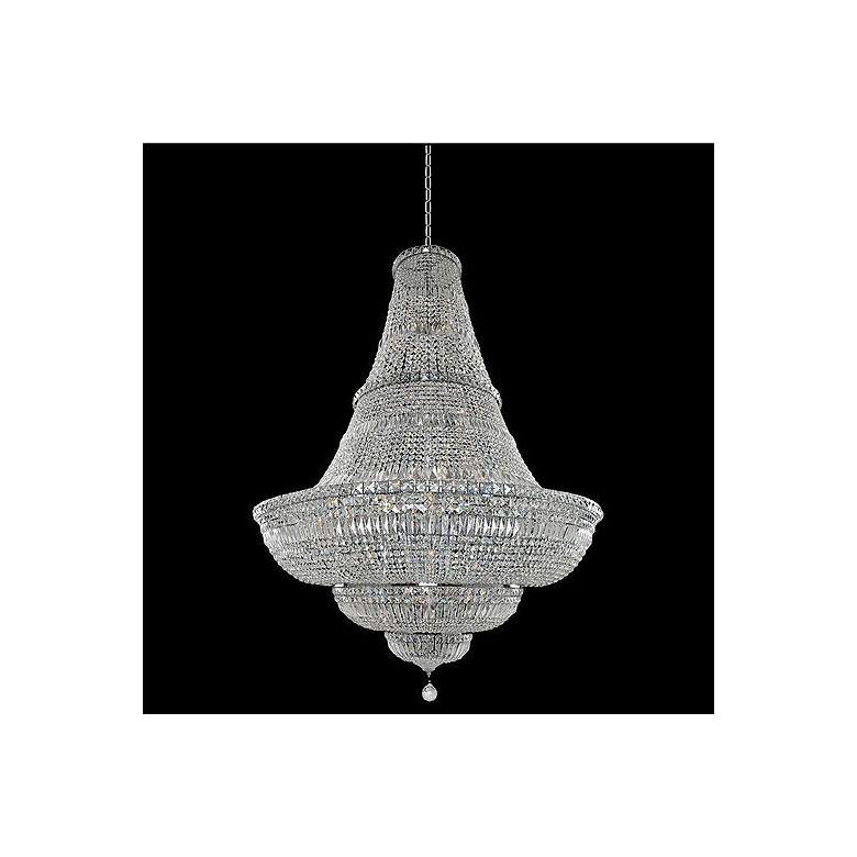 Image 1 Allegri Betti 48 inch Wide Chrome and Crystal Traditional Large Chandelier
