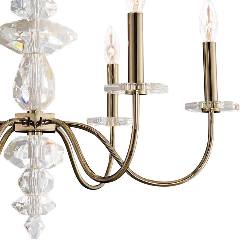 Image 3 Allegri Bolivar 24" Wide Champagne Gold 6-Light Chandelier more views