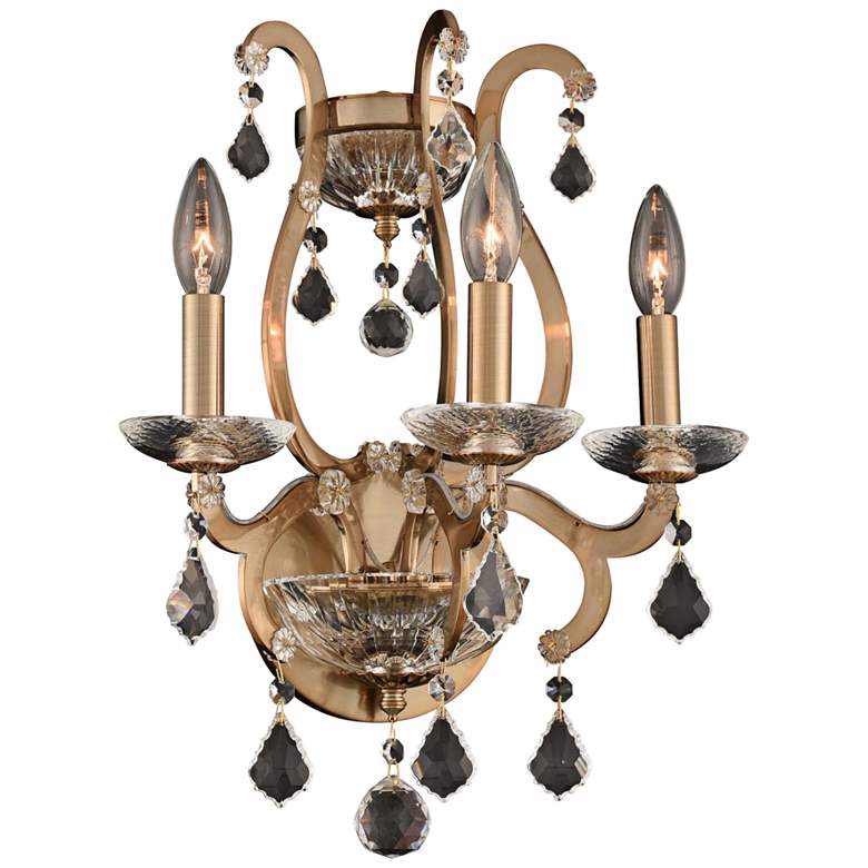 Image 1 Allegri Duchess 19 inchH Champagne Gold 3-Light Wall Sconce