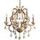 Allegri Duchess 22" Traditional Champagne Gold 6-Light Chandelier