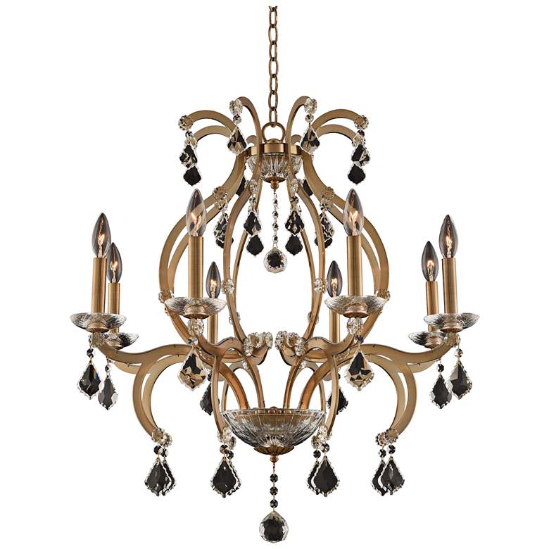 Image 2 Allegri Duchess 28" Wide Champagne Gold 8-Light Chandelier