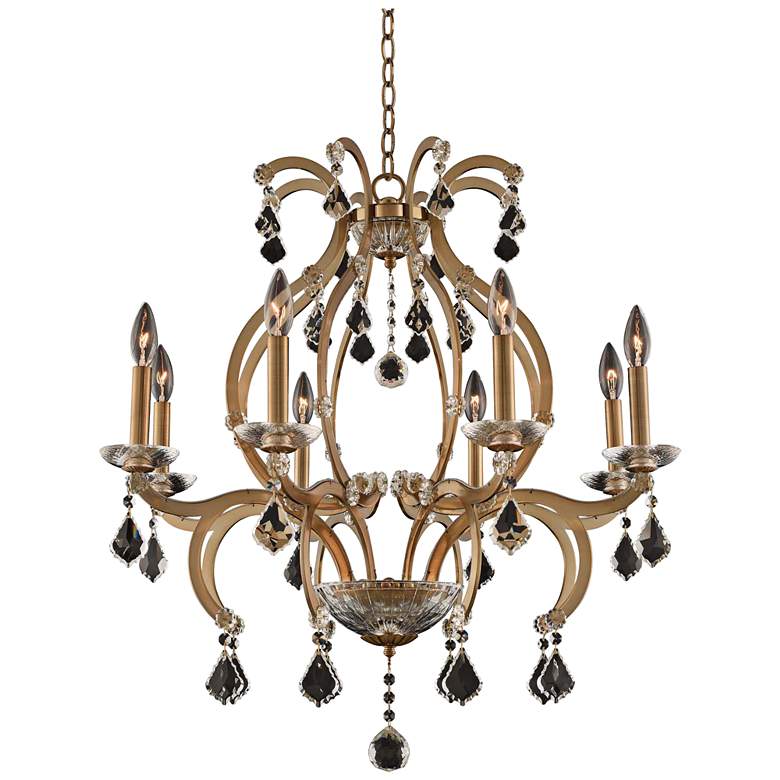 Image 2 Allegri Duchess 28 inch Wide Champagne Gold 8-Light Chandelier