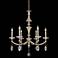 Allegri Floridia 27" Wide Crystal and Matte Gold 6-Light Chandelier