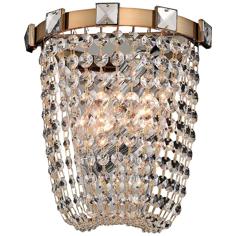 Image 1 Allegri Impero 9"H Champagne Gold Wall Sconce