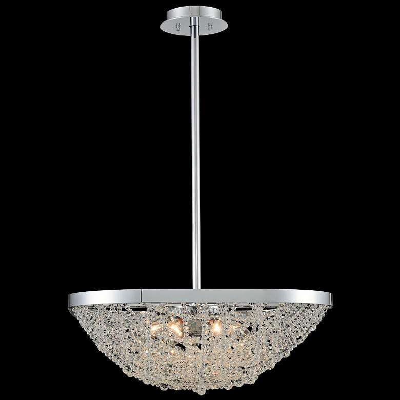Image 1 Allegri Lana 21" Wide Polished Chrome Crystal Pendant