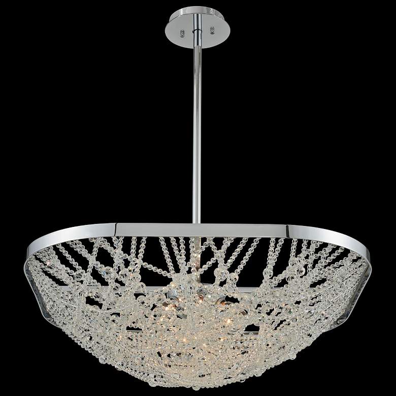 Image 1 Allegri Lana 26" Wide Polished Chrome Crystal Pendant