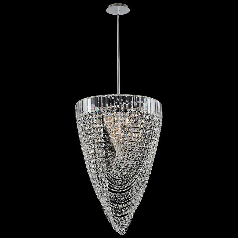 Image 1 Allegri Mira 21" Wide Polished Chrome Foyer Pendant