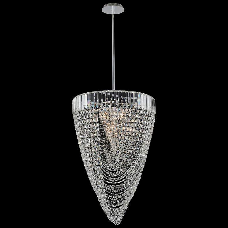 Image 1 Allegri Mira 21 inch Wide Polished Chrome Foyer Pendant