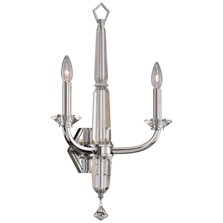 Image 2 Allegri Palermo 24" High Chrome 2-Light Wall Sconce