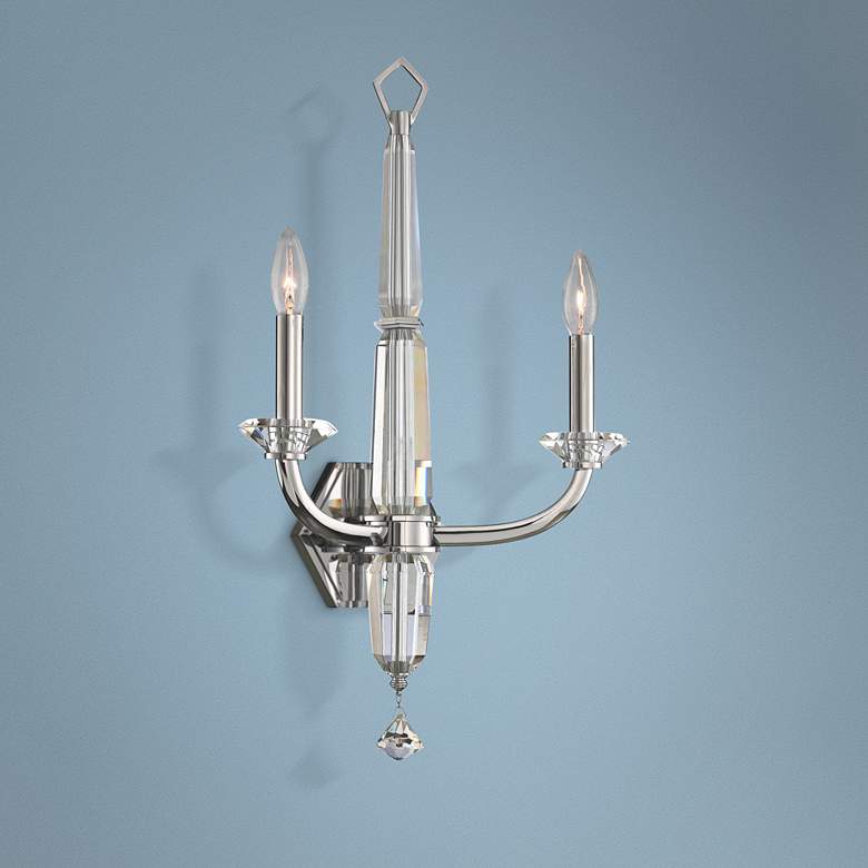 Image 1 Allegri Palermo 24" High Chrome 2-Light Wall Sconce