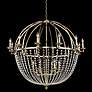 Allegri Pendolo 44"W Gold 18-Light Orb Crystal Chandelier