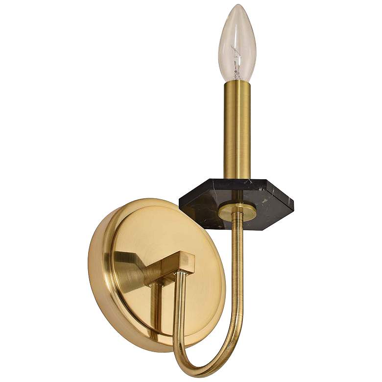 Image 1 Allegri Piedra 12 inch High Brushed Brass Wall Sconce