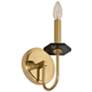 Allegri Piedra 12" High Brushed Brass Wall Sconce