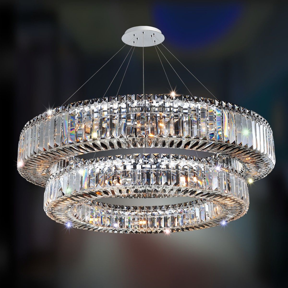 2 tier pendant light