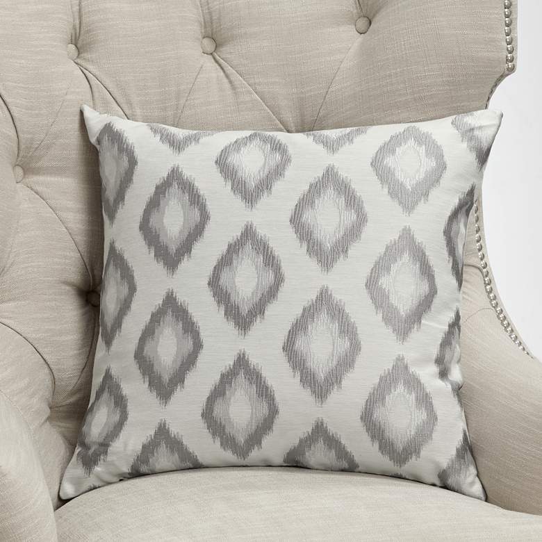 Image 1 Allegro Platinum 20 inch Square Throw Pillow