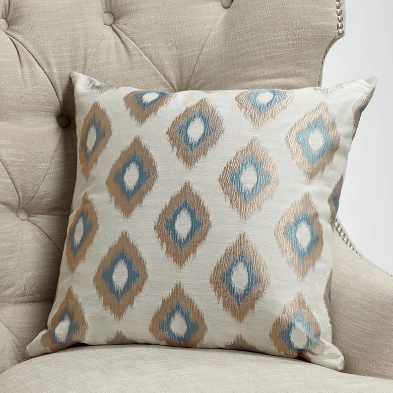 Image 1 Allegro Wedgewood 20 inch Square Throw Pillow