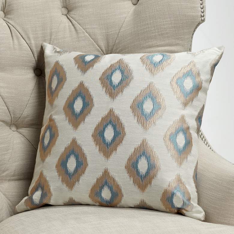 Image 1 Allegro Wedgewood 20" Square Throw Pillow