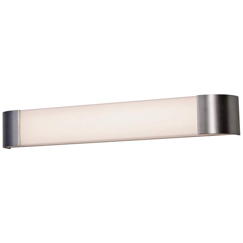 Image 1 Allen 41 1/2 inch Wide Satin Nickel LED Bath Light