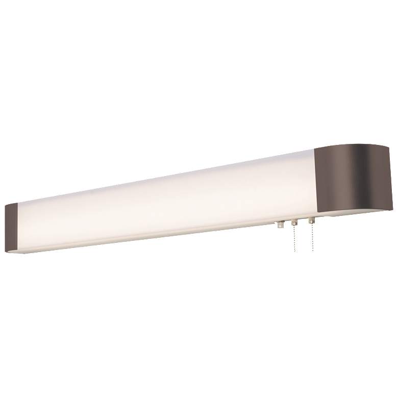 Image 1 Allen - Overbed Fixture - 3Ft. - Oil-Rubbed Bronze Finish - White Acrylic