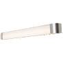 Allen - Overbed Fixture - 3Ft. - Satin Nickel Finish - White Acrylic Shade