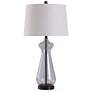 Allen Seeded Glass Table Lamp - Oil Rubbed Bronze - Clear &amp; Oatmeal Sha