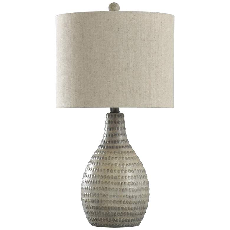 Image 2 Allen Table Lamp - French Oak - White
