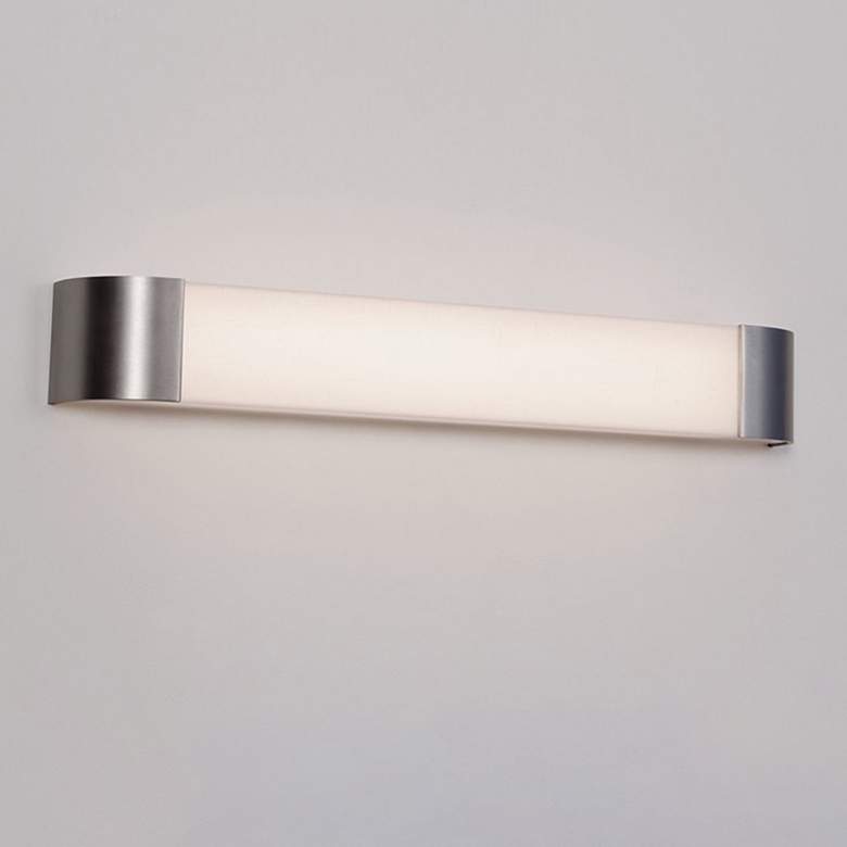 Image 1 Allen - Vanity Light - 4Ft. - Satin Nickel Finish - White Acrylic