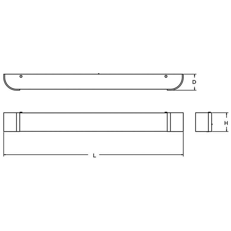 Image 3 Allen - Vanity Light - 4Ft. - Satin Nickel Finish - White Acrylic more views