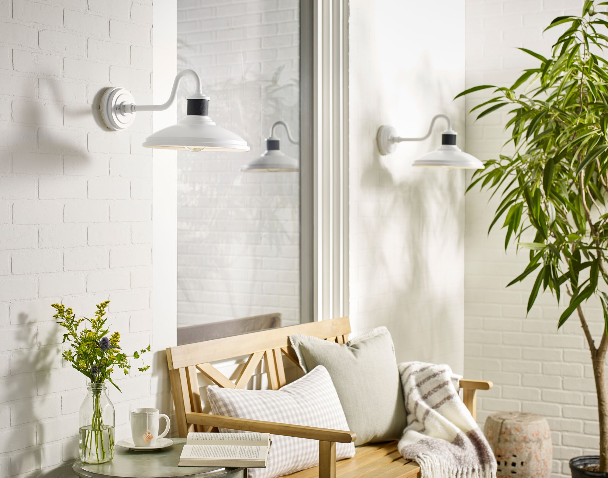 Allenbury 14"  Wall Light White