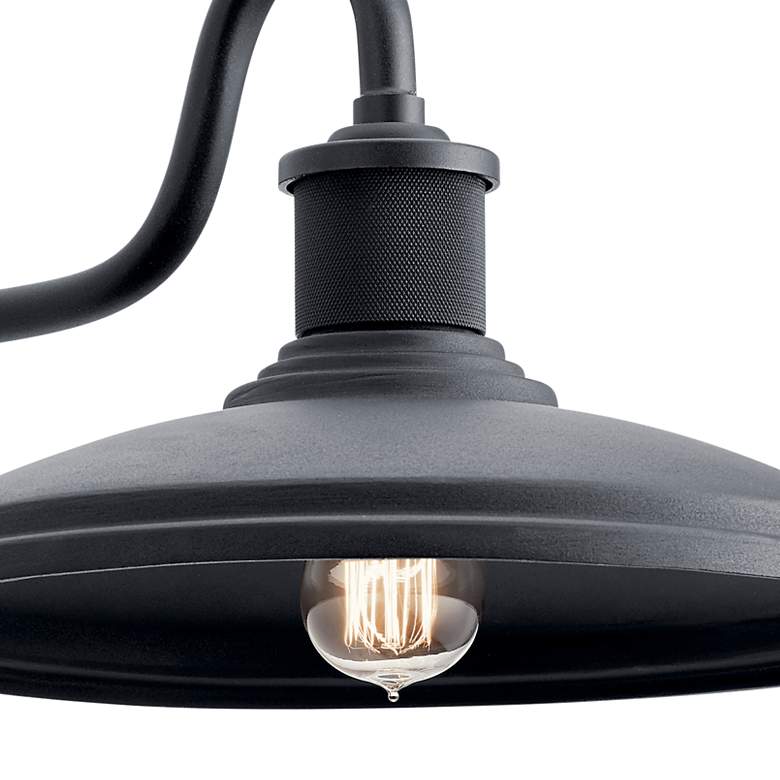 Image 3 Allenbury Large 9" High Textured Black Outdoor Wall Light more views