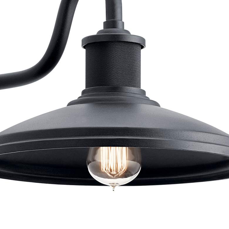 Image 3 Allenbury Small 9" High Textured Black Outdoor Wall Light more views
