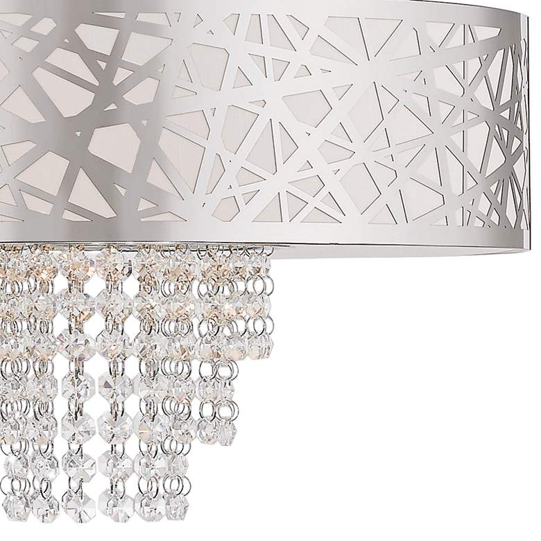Image 3 Allendale 18"W Polished Nickel Crystal Pendant Chandelier more views