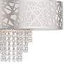 3_Allendale 18"W Polished Nickel Crystal Pendant Chandelier more views