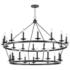 Allendale 58"W Aged Old Bronze 28-Light 2-Tiered Chandelier