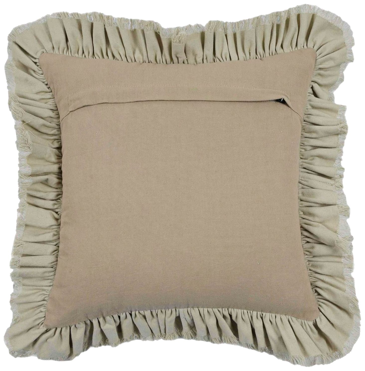 Image 2 Allessia Distressed Beige Velvet 20 1/2" Decorative Pillow more views