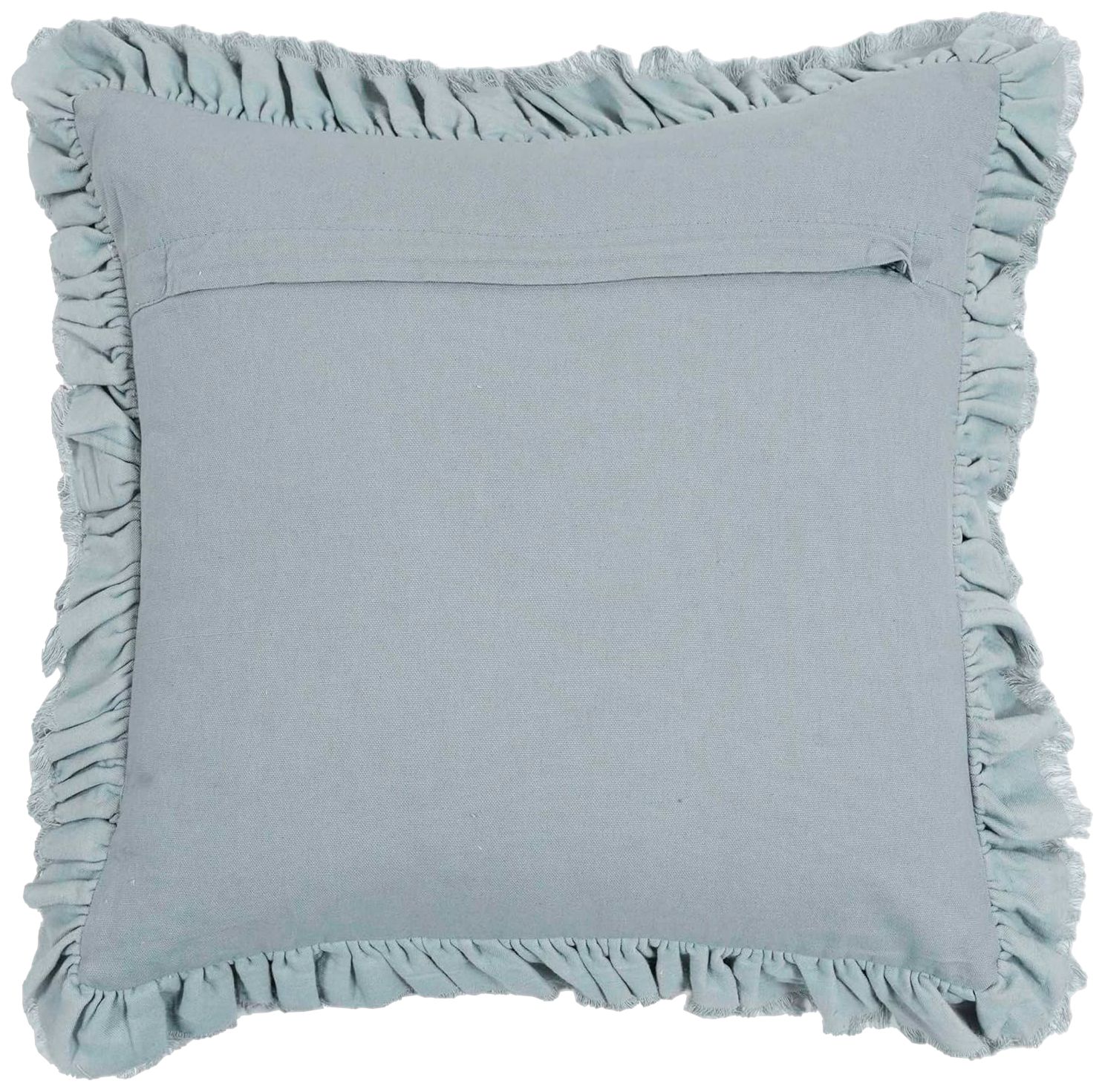 Image 3 Allessia Distressed Blue Velvet 20 1/2" Decorative Pillow more views