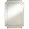 Alli 28" x 40" Antiqued Edge Cut Corner Wall Mirror