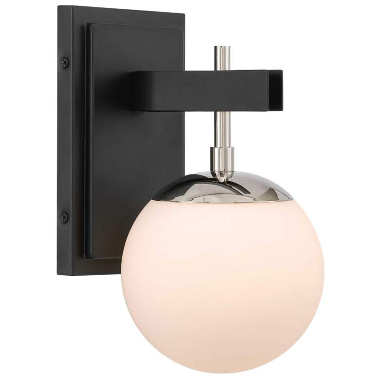 Image 4 Allie 1-Lt Bath - Black/Polished Nickel more views