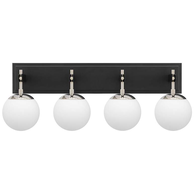 Image 4 Allie 4-Lt Bath - Black/Polished Nickel more views