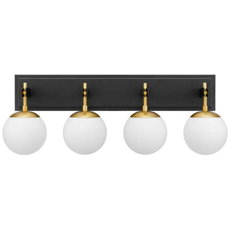 Image 4 Allie 4-Lt Bath - Black/Satin Brass more views
