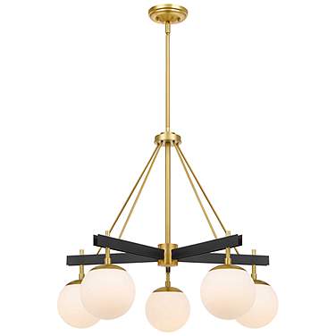 Allie 5-Lt Chandelier - Satin Brass