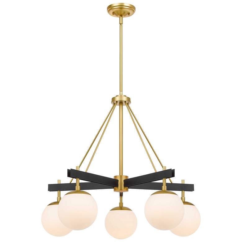 Image 1 Allie 5-Lt Chandelier - Satin Brass